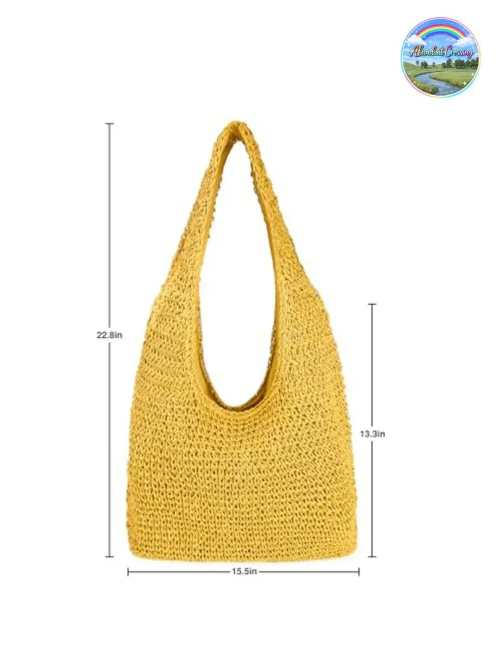 Handwoven Straw Tote Bag Large Summer Beach Shoulder Hobo Purse for Women